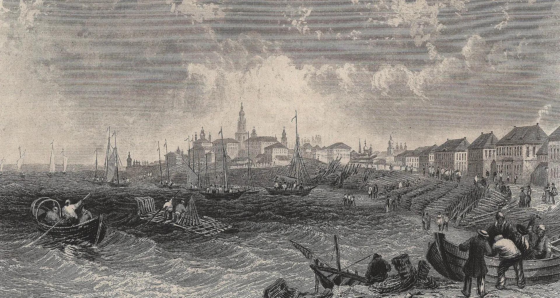 Кострома в 1842 году. Фото: Public Domain