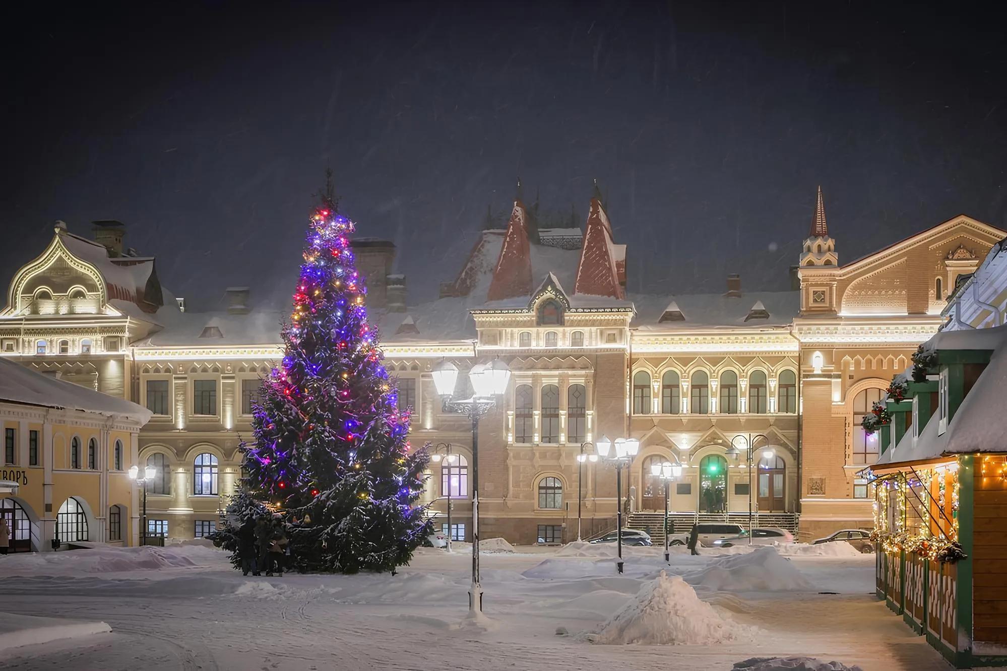 Новогодние гуляния и Рождественские ярмарки в городах Золотого кольца. Рыбинск