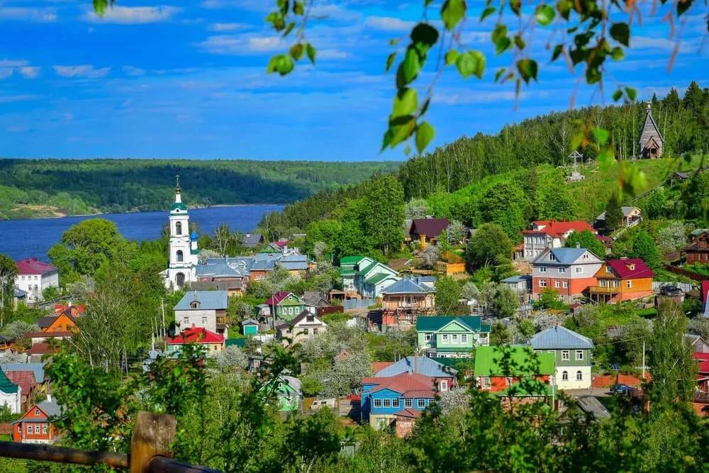 Живописный вид на Плес